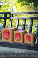 Boîte de rangement carrée en bois creux personnalisée, impression de surface personnalisée, doublure multicolore, poignée de transport pour thé, chocolat, bonbons, cadeaux