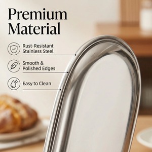 Bandejas de Acero Inoxidable - Perfectas para Joyas y Cosméticos en el Baño. Con un diseño versátil y minimalista. - Product Image 3