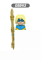 Figurines de construction miniatures style bande dessinée fantastique, briques de personnage à petites particules, jouet modèle de collection DIY