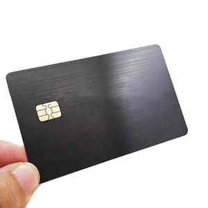 Harga Pabrik Laser Mengukir NFC RFID Kartu Bisnis Logam Kosong Emas Cina dan Mesin