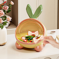 Boîte de rangement de bureau Xinhang, mignonne et créative, en forme de dessin animé, pour bonbons, accessoires pour cheveux, avec oreilles de lapin