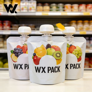 Sachets de Jus pour Enfants Personnalisés, Imperméables, de Qualité Alimentaire, <span class=keywords><strong>Tetra</strong></span>, Ananas, Pomme, avec Bec Verseur, Emballages de 200ml et 300ml - Product Image 1