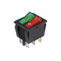 Interrupteur à bascule KCD3 6 broches marche/arrêt/marche 16A 250V pour usage domestique, marine, tout-terrain, véhicule, bateau