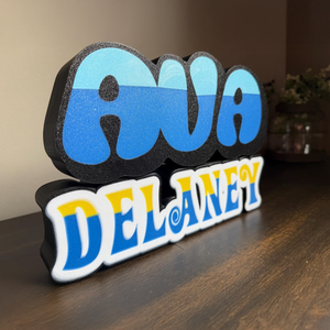 맞춤형 3D 아크릴 이름 LED 라이트 박스 (방 탁상 장식용, 맞춤 문자 디자인 및 따뜻한 조명 포함) - Product Image 4