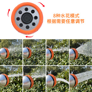 Pistola de Agua de Tubo Largo Hua Bang Shi con Conector de Aleación de Zinc y 8 Funciones de Rociado para Riego de Jardín - Product Image 3