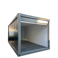 Conteneur de stockage portable pour voiture de 20 pieds, extérieur, étanche, isolé, en métal, pour garage domestique et stationnement