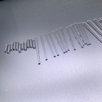 Tige de guidage de lumière en verre de quartz clair avec revêtement antireflet, diamètre 8 mm, transmission de 97,5 % pour instruments optiques laser