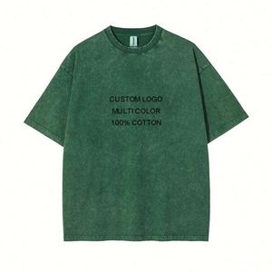 Luxury Blank Oversized Custom Printed Graphic 100% Cotton Vintage Acid Washed Heavy Cotton T <b>Shirts</b> for Men High Quality - Product Image 1