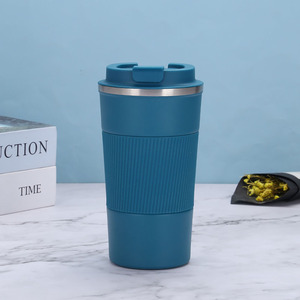 Vente en gros de gobelets isothermes en acier inoxydable de 380 ml et 510 ml avec manchons en silicone anti-fuite, tasses à café, couvercles pour tasses à café - Product Image 5