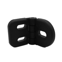 Charnière de porte en nylon noir de vente chaude profil en aluminium reliant la charnière d'armoire de charnière en plastique robuste