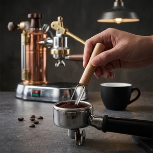 Distribuidor de Agujas para Café Espresso con Logotipo Personalizado OEM, Accesorios de <span class=keywords><strong>Barista</strong></span> de Madera y Acero Inoxidable, Herramientas de Café al por Mayor con Marca Privada - Product Image 1