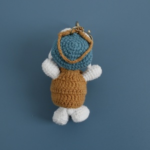 Pendentifs en crochet et <span class=keywords><strong>porte</strong></span>-clés anime super mignons, figurines <span class=keywords><strong>Snoopy</strong></span> créatives faites à la main en tricot - Product Image 2