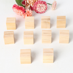 10-Pack Pin Bureau Calendrier Carte Postale <span class=keywords><strong>Bloc</strong></span> En Bois Stand Bureau <span class=keywords><strong>Note</strong></span> Carte De Visite <span class=keywords><strong>Photo</strong></span> Message Bois Clip Stand Base Affaires - Product Image 6