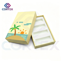 Boîte en papier couché auto-érectrice pour cartouche vide 1g 2g 1ml, à l'épreuve des enfants, portable, avec logo personnalisé, vente en gros d'usine
