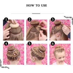 Factory Direct Sale Multisize Nylon Hair Donut Bun <b>Portable</b> Hair Donut Bun <b>Maker</b> for Women - Product Image 3
