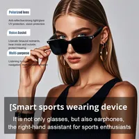 2026 New Smart Glasses Polarized Sunglasses for Drivers GPS Navigation Audio Eyewear Lightweight Comfort Gift GS01