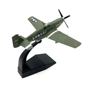 Modèle d'<span class=keywords><strong>avion</strong></span> de chasse P-51 Mustang de la Seconde Guerre mondiale à l'échelle 1/72, pour collection, cadeaux pour garçons. - Product Image 1