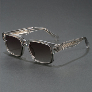 Unisex Chất Lượng Cao Dày Quá Khổ Vuông Kính Mát Uv400 Bảo Vệ Biểu Tượng Tùy Chỉnh Thiết Kế Thời Trang PC Trong Suốt Khung - Product Image 5