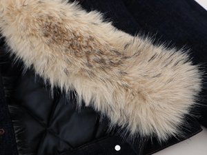 Veste <span class=keywords><strong>de</strong></span> <span class=keywords><strong>travail</strong></span> d'hiver pour chauffeur routier, en toile vintage épaisse délavée, doublée <span class=keywords><strong>de</strong></span> coton, à boutons - Product Image 6