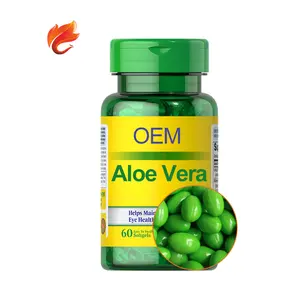 Capsules Softgel de Pépins de Raisin de Complément d'Extrait d'Aloe Vera d'Antioxydants