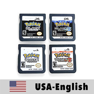 USA English White & <b>Black</b> 1 2 Games Cartridge for Video Game <b>Consoles</b> DS nds - Product Image 1