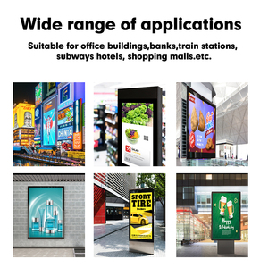 Weier 43 55 65 75 Inch Quảng Cáo LCD Kiosk Hiển Thị Màn Hình Ngoài Trời Totem Hiển Thị Kiosk IP65 Không Thấm Nước - Product Image 6