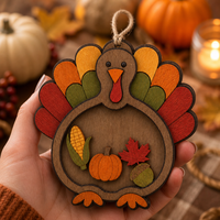 Cadeau de Thanksgiving : Dinde qui se balance et qui bouge |   Décoration d'automne en contreplaqué peuplier 3D |   Cadeau de la Ferme Harvest Kitchen |   Vente en gros OEM | CPSC |   Cadeau de Noël