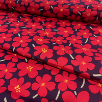 Tissu en coton imprimé 100% biologique, petites fleurs, impressions colorées et claires, pour robe