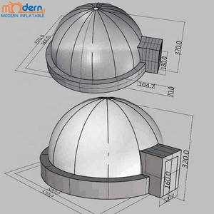 Hot bán 6m xách tay chiếu Lều tuyết Inflatable planetarium <span class=keywords><strong>Dome</strong></span> lều với Hành Tinh in ấn quảng cáo inflatables - Product Image 4