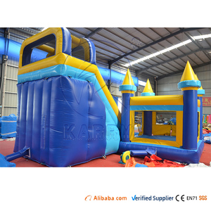 <span class=keywords><strong>Château</strong></span> gonflable commercial en PVC <span class=keywords><strong>bleu</strong></span> et jaune classique, combo <span class=keywords><strong>château</strong></span> de saut avec toboggan aquatique et piscine - Product Image 5