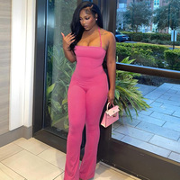 Vente en gros Sexy Bodycon Halter hors de l'épaule Combinaison Femmes Combinaisons Combinaisons pour femmes