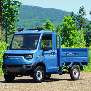 Mini camionnette électrique à quatre roues et deux sièges avec lit de chargement Véhicule à énergie nouvelle pour le transport de passagers et de marchandises - Product Image 1