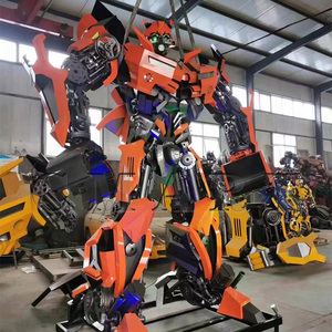 Escultura de Robot Gigante de Gran Tamaño Personalizada con Personajes de Películas, Estatua de <span class=keywords><strong>Megatron</strong></span> de Hierro, Transformer con Luz LED - Product Image 1