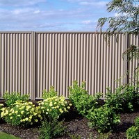 Panneau de clôture ondulé en acier, feuille de clôture d'intimité extérieure en métal coloré, rail de sécurité résistant à la décomposition, directement pour la maison