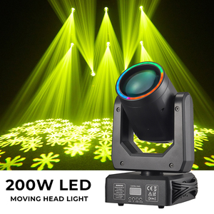 Projecteur de scène <span class=keywords><strong>professionnel</strong></span> 7R 250W Mini DMX RGBW à faisceau mobile pour discothèque, activé par le son, pour parcs à thème, Cabezas, LED blanche, PVC - Product Image 1