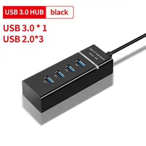 Nuevo estilo de HUB USB 3,0 5Gbps 4 puertos USB3.0 HUB Splitter adaptador Super velocidad de alta calidad periféricos de computadora