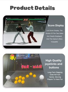 Nhà máy đa video máy bay chiến đấu <span class=keywords><strong>Arcade</strong></span> trò chơi máy Pac người đàn ông phong cách Chiến đấu trò chơi kỹ năng với kim loại thẳng đứng tủ - Product Image 5