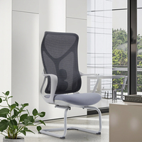 Chaise de bureau ergonomique moderne à dossier en tissu, réglable, à haute capacité de charge, bon marché, chaise de travail, chaise d'étude, chaise unique