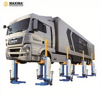 2026 Maxima CE-Zertifizierte Schwerlast-Kabellose Mobile FC75W 7,5T Kapazität Vierzylinder Vier-Säulen Hydraulische Bus-Hebebühne