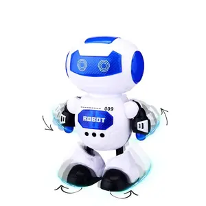 儿童舞蹈机器人玩具轻声电池风格爪户外电子塑料彩色玩具机器人汕头