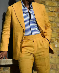 Мужской костюм из льна - Product Image 2