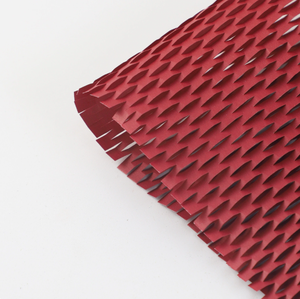 Classic Red Honeycomb <b>Paper</b> Recyclable Biodegradable Kraft <b>Paper</b> for Bouquet Wrapping-Thickened Grid <b>Pattern</b> Gift Packaging - Product Image 1