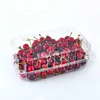 Contenedor de plástico desechable para frutas y verduras, caja transparente de embalaje de frutas, 1KG