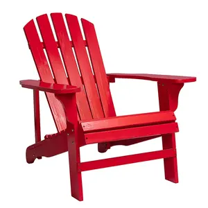 Factory Direct Outdoor Solid Wood Chair Patio Beach Chair Wood Deck Chairs