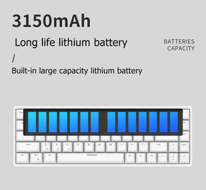 풀 블러디 아울라 미니 무선 키캡 로얄 클러지 RK837 RK G68 3모드 게이밍 기계식 키보드 RGB 60% 스위치 PCB 게이머용 - Product Image 5