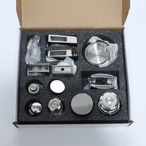 Современная нержавеющая сталь, стеклянная раздвижная дверь, комплект оборудования, прочные аксессуары для ванной комнаты, винт, прямая Заводская - Product Image 2