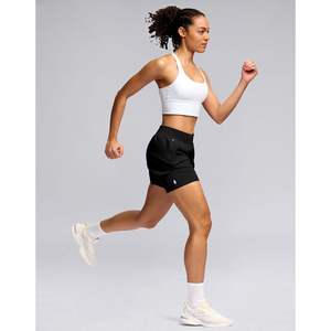 2025 Short de course athlétique 2-en-1 pour femmes 5 \ "Short de tennis d'entraînement de gymnastique à taille haute avec poche à fermeture éclair - Product Image 6