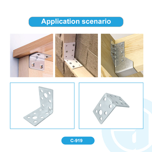 KEYI OEM Support <span class=keywords><strong>de</strong></span> montage mural en fer galvanisé à 90 degrés Support en L renforcé pour structure triangulaire <span class=keywords><strong>de</strong></span> bâtiment en bois - Product Image 5