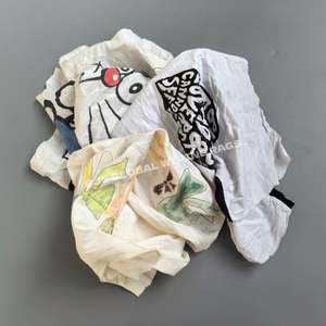 Paños de Limpieza de Algodón Súper Absorbentes, Extra Suaves, para Limpieza con Máquina, Impresos, Blancos, Tipo Camiseta - Product Image 1