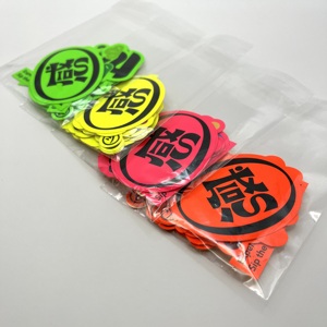 Venta caliente fluorescente verde amarillo Rosa naranja troquelado adhesivo dibujos animados etiquetas adhesivas para envases de plástico - Product Image 6